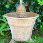 Concrete Classic Pineapple Pot Fountain