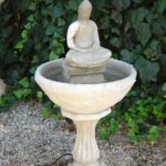 Concrete Serene Buddha Fountain