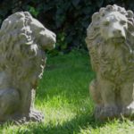 Concrete Garden Guardian Lions