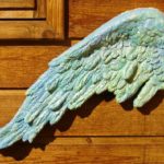 Concrete Petrified Wings Painted Cottage