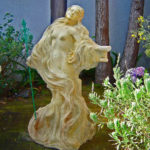 Painted Cottage Concrete Angelic Garden Lady
