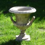 Concrete Large Urn with Handles
