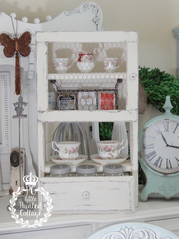 Cottage Chic Rustic Wall Cabinet Makeover
